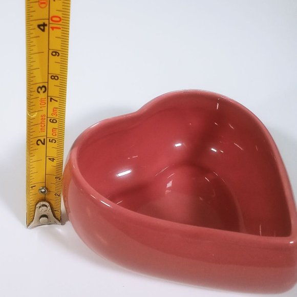 Porcelain Fleurs De Regetice Heart Pink White Edelweiss Musical Trinket Box - Picture 13 of 13